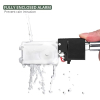 EYPINS Motorrad-U-Schloss mit Alarm, 19mm, wasserfest, schwarz