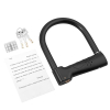 EYPINS Motorrad-U-Schloss mit Alarm, 19mm, wasserfest, schwarz