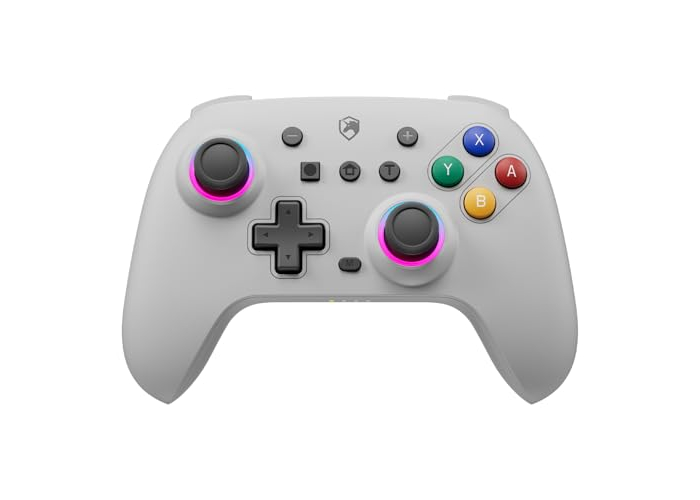 EUNTDer Retro-Stil Schalter-Controller, RGB Pro Schalter-Controller mit Halle Joystick, Turbo EUNTDer Retro-Stil Schalter-Controller, RGB Pro Schalter-Controller mit Halle Joystick, Turbo