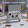 EUNTDer Retro-Stil Schalter-Controller, RGB Pro Schalter-Controller mit Halle Joystick, Turbo