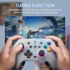 EUNTDer Retro-Stil Schalter-Controller, RGB Pro Schalter-Controller mit Halle Joystick, Turbo