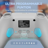 EUNTDer Retro-Stil Schalter-Controller, RGB Pro Schalter-Controller mit Halle Joystick, Turbo