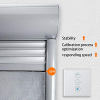 CURRYDOUBLE 5th generation roller shutter with Wi-Fi, timer, LED control, child lock, Alexa and Google compatible