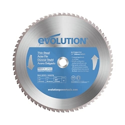 Evolution T355TCT-90CS, пильне полотно 355 мм для тонкої сталі, неіскряче