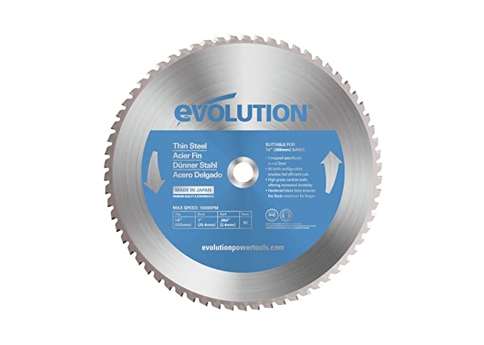 Evolution T355TCT-90CS, 355 mm saw blade for fine steel, non-sparking Evolution T355TCT-90CS, 355 mm saw blade for fine steel, non-sparking