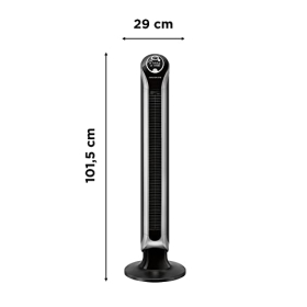 Ventilador de torre Rowenta Eole Infinite: 3 velocidades, control remoto