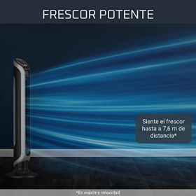 Ventilador de torre Rowenta Eole Infinite: 3 velocidades, control remoto