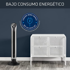 Ventilador de torre Rowenta Eole Infinite: 3 velocidades, control remoto