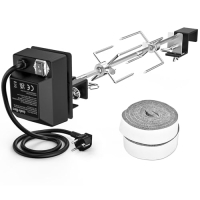 Juego de parrilla de acero inoxidable Onlyfire con motor y accesorios - Compatible con parrillas Kamado