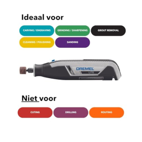 Dremel Lite 7760 – Multitool 3.6V, 15 Accessoires, Variabele Snelheid, USB Oplaadbaar