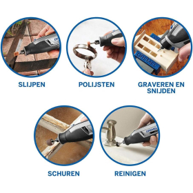 Dremel Lite 7760 – Multitool 3.6V, 15 Accessoires, Variabele Snelheid, USB Oplaadbaar