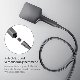 EMKE Duschset mit Thermostat, Regenbrause, Handbrause 3 Strahlarten