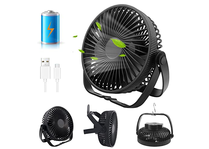 USB Rechargeable Table Fan 6.5", 3 Speed USB Rechargeable Table Fan 6.5", 3 Speed