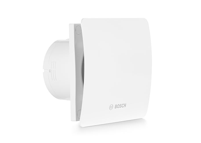 Badezimmer-Abluftventilator Bosch 1500, 125 mm, mit Einschaltung über Lichtschalter Badezimmer-Abluftventilator Bosch 1500, 125 mm, mit Einschaltung über Lichtschalter