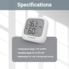 Fire Angel FA7312 Temperature and Humidity Sensor with LCD Display, Wireless, White