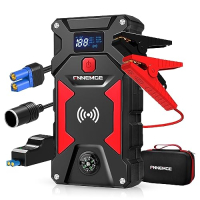 FNNEMGE Jump Starter Power Bank 6000 A Peak Current 12 V (all petrol and 10.0 L diesel) Car Upgrade Booster, with USB Quick Charge 3.0