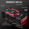 FNNEMGE Starthilfe-Powerbank, 6000 A Spitzenstrom, 12 V (alle Benziner und 10,0 l Diesel), Auto-Upgrade-Booster, mit USB-Quick-Charge 3.0