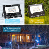ChangM RGB LED Outdoor Spotlight Set with Bluetooth App, 30W, 4-Pack, IP66