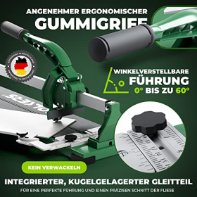 BOLKERS ProCut S 600 tile cutter, 600 mm cutting length, carbide cutting wheel, magnetic foot brake