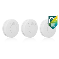 Комплект детекторів диму Smartwares FSM-12503, 3 предмети, 85 дБ, батарейка на 10 років
