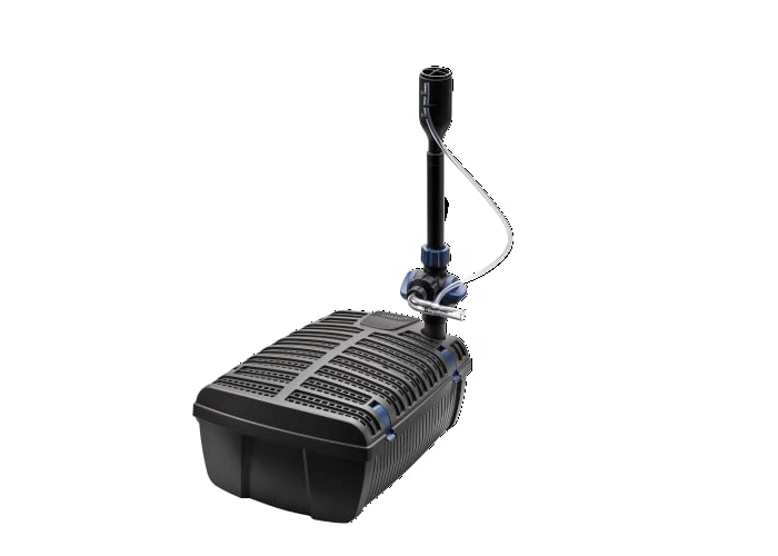 OASE UVC Filter Clarifier, black underwater filter for ponds up to 9m³, including 3 fountain accessories