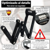 KOHLBURG bicycle lock, 110 cm, with combination lock and high-security tweezers.