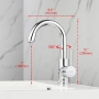 GRIFEMA G1002 High wash basin mixer