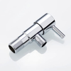 GRIFEMA angle valve with handle for washbasins, wall connection and 3/8 inch connection, brass