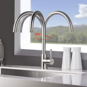 GRIFEMA Irismart G4008 Grifo de cocina alto con caño giratorio
