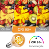 LED-Edison-Glühbirne E27 G80 4W, warmweiß, Retro-Design, Rauchglas, 3er-Set