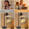 LED-Edison-Glühbirne E27 G80 4W, warmweiß, Retro-Design, Rauchglas, 3er-Set