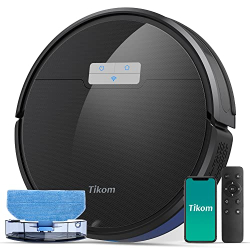 Робот-пылесос Tikom G8000 Pro с функцией влажной уборки и высокой мощностью всасывания