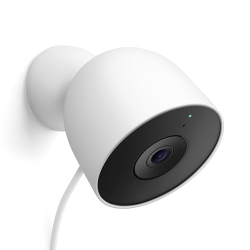 Google Nest Cam Outdoor kabelgebunden 2. Gen – 2K Sicherheitskamera, Weiß
