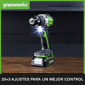 Greenworks 24V Cordless Screwdriver/Drill, 60Nm, Brushless Motor