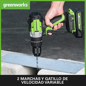 Greenworks 24V Cordless Screwdriver/Drill, 60Nm, Brushless Motor