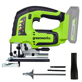 Greenworks GD24JS Akku-Stichsäge mit verstellbarer Bodenplatte