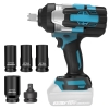 Аккумуляторный ударный гайковерт Makita 2000 Нм, бесщеточный, 3/4 дюйма, 4,0 Ач