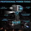Аккумуляторный ударный гайковерт Makita 2000 Нм, бесщеточный, 3/4 дюйма, 4,0 Ач