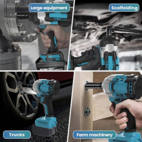 Makita Cordless Impact Wrench 2000 Nm, Brushless, 3/4 inch, 4.0Ah