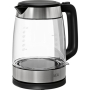 AEG GK4-1-4GB kettle / 2200 watts / 1.7 L / Removable limescale filter / Water level indicator with liter, cup indicator / Safety switch-off / On/off switch / One-hand lid opening / Glass