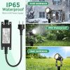 Juego de focos de jardín RGBW – 8 LED, aplicación Bluetooth, IP65, con temporizador