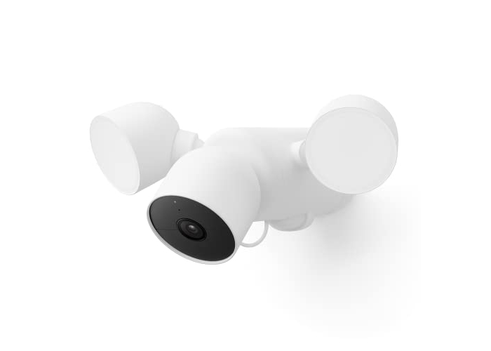 Cámara de exterior Google Nest Cam con foco (con cable), blanca Cámara de exterior Google Nest Cam con foco (con cable), blanca