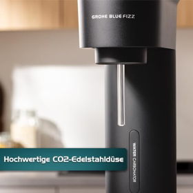 Стартовий набір газогенератора GROHE Blue Fizz, 3 рівні для газованих вод, без балона з CO2