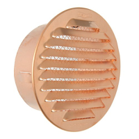 Ventilation GTR100R round recessed grille for luminaires, copper, 92 mm