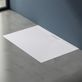 Ultra Flat shower tray made of cast mineral material, matte white – doporro – 70x120x3 cm