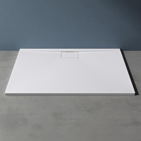Ultra Flat Duschwanne aus Mineralguss Mattweiß – doporro – 70x120x3 cm