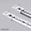 ABALON Motorized Curtain Rod 2m, WiFi, Alexa, Google Home, Tuya Smart, incl. Remote Control