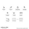 ABALON Motorized Curtain Rod 2m, WiFi, Alexa, Google Home, Tuya Smart, incl. Remote Control