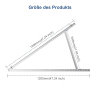 BENY Balcony Power Station Bracket 120 cm, adjustable for solar modules, 2 pairs