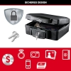 Caja fuerte MASTER LOCK H0100EURHRO – Ignífuga e impermeable, pequeña, con cerradura y llave